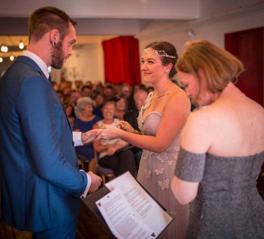 Carly and Kelv - A Quirky East London Wedding with Hog Roast gallery image