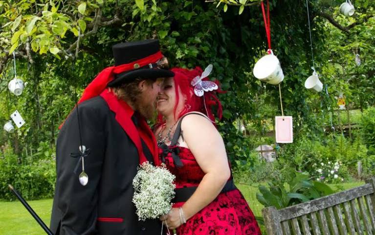 James and Michelle - Alice in Wonderland Wedding in Wiltshire gallery image