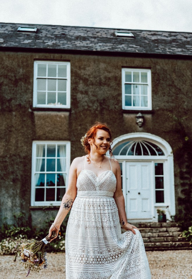 Bridal portrait at Breckenhill
