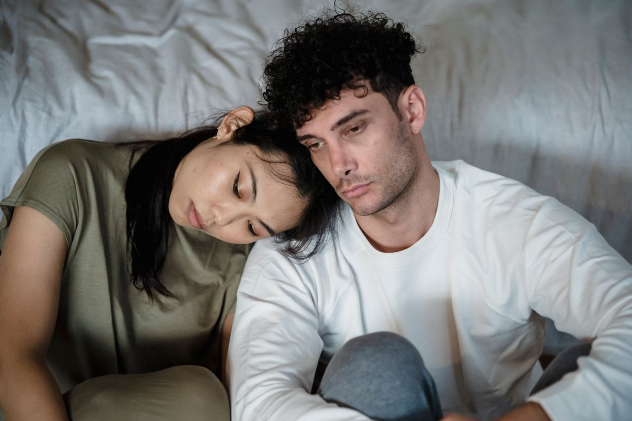 tired couple