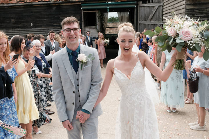 Natasha and Josh - A Summer Festival Wedding in Essex Barn Venue gallery image