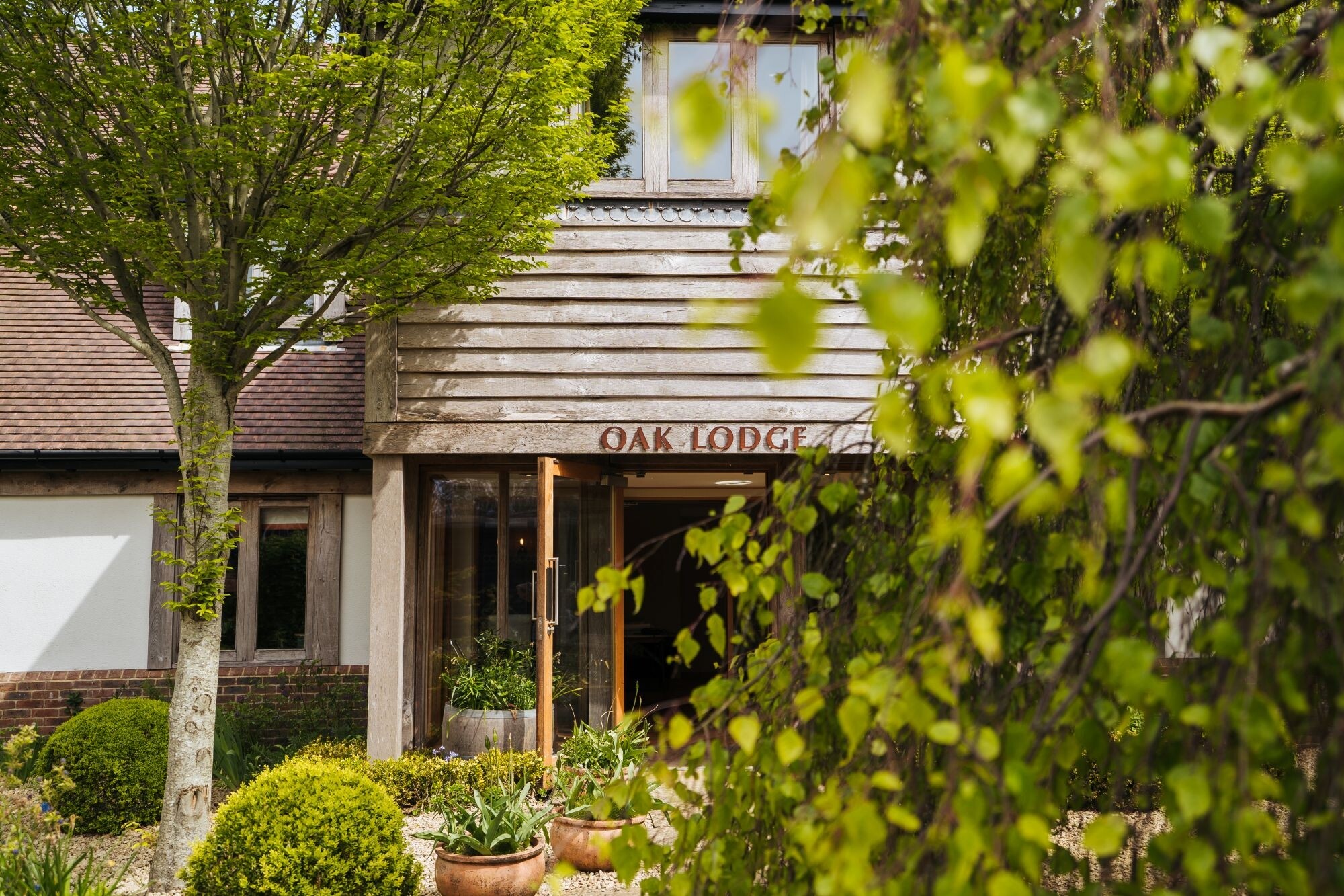 Exterior of Oak Lodge at Alfriston Gardens