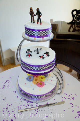 Jess and Kev - Formula 1 Love And Amazing Wedding Transport gallery image