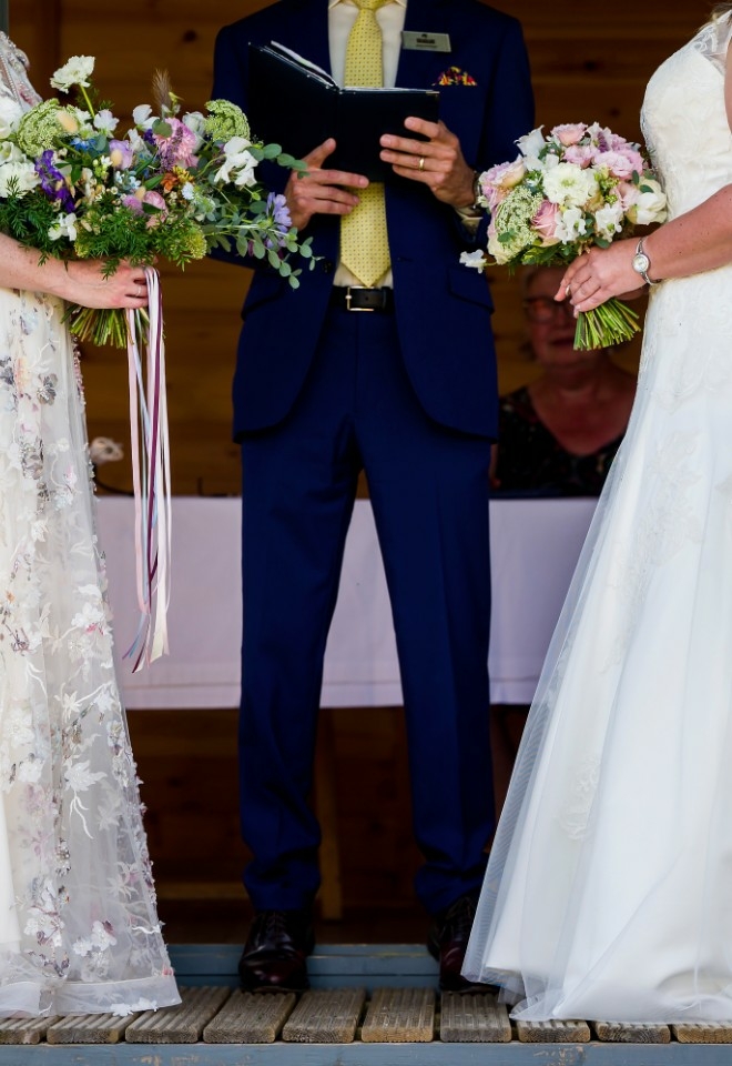 Beccy and Katies wedding ceremony