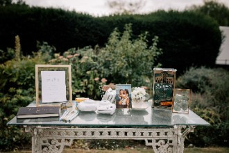 Guestbook table at Ardington House