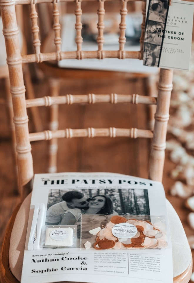 Sophie and Nathan Wedding Personalised Newspaper