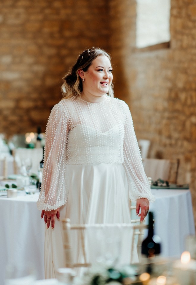 Bridal wedding day look