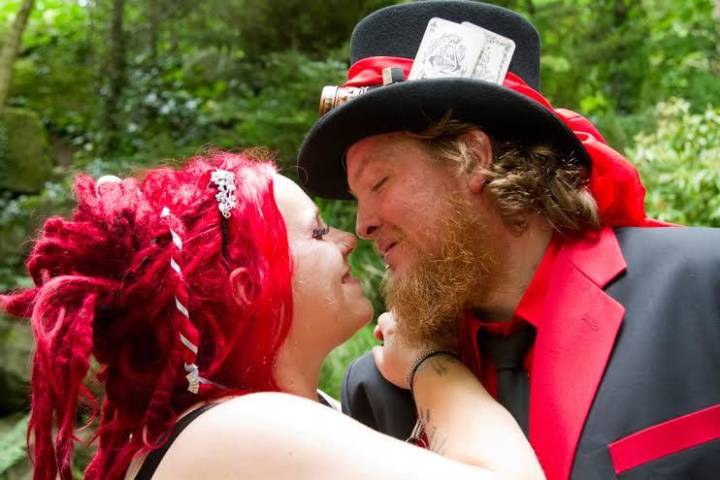 James and Michelle - Alice in Wonderland Wedding in Wiltshire gallery image