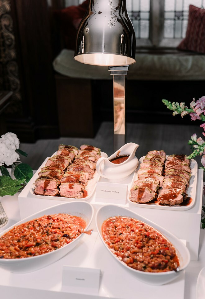 Food at Alison and Martyns Wedding at Clevedon Hall
