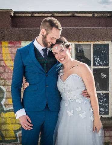 Carly and Kelv - A Quirky East London Wedding with Hog Roast gallery image