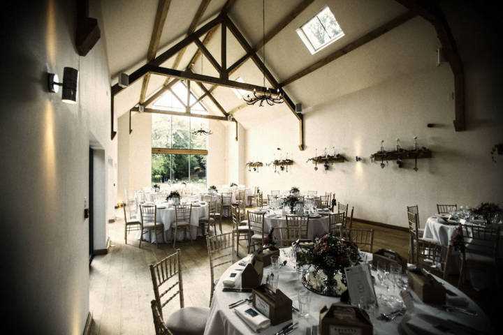 Alex and Chris - Navy and Pink Barn Wedding in Surrey gallery image