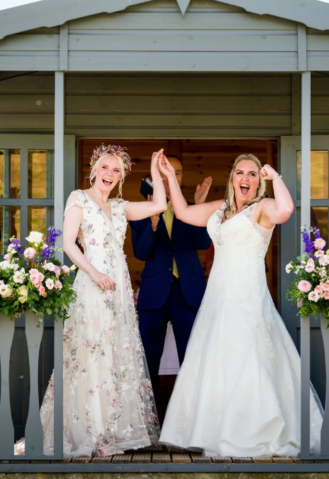 Beccy and Katies wedding ceremony