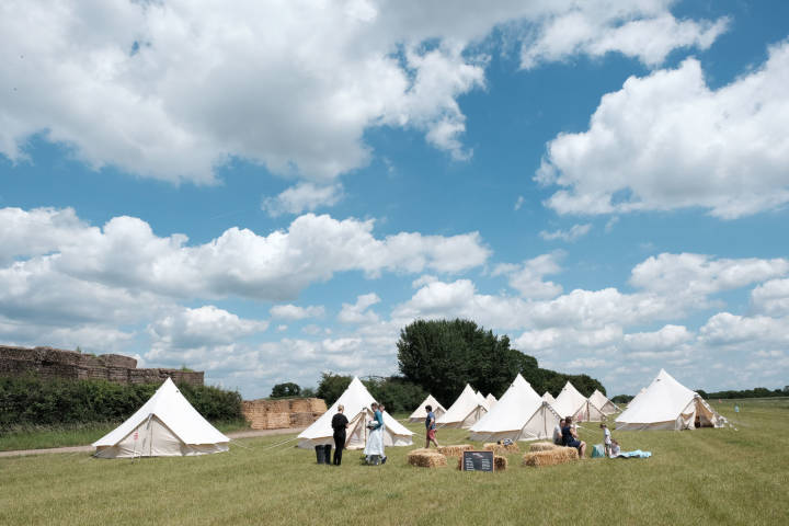 Natasha and Josh - A Summer Festival Wedding in Essex Barn Venue gallery image