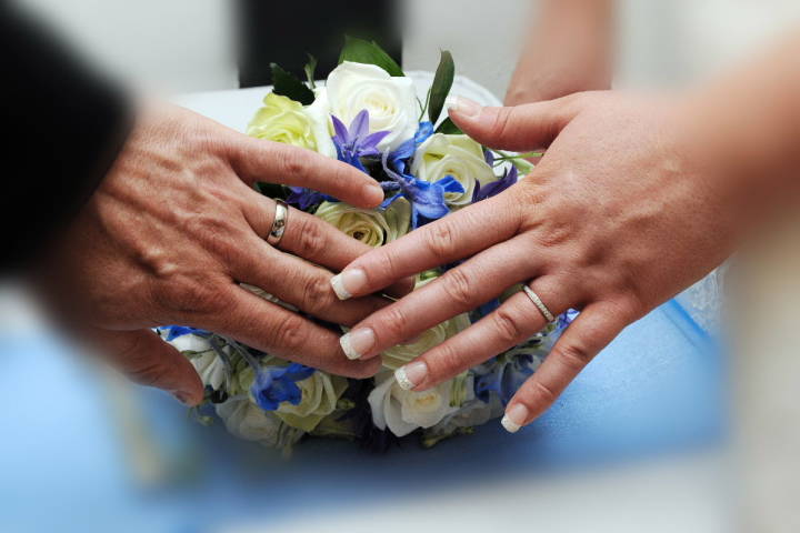 Emma and James - A Blue Themed Hotel Wedding gallery image