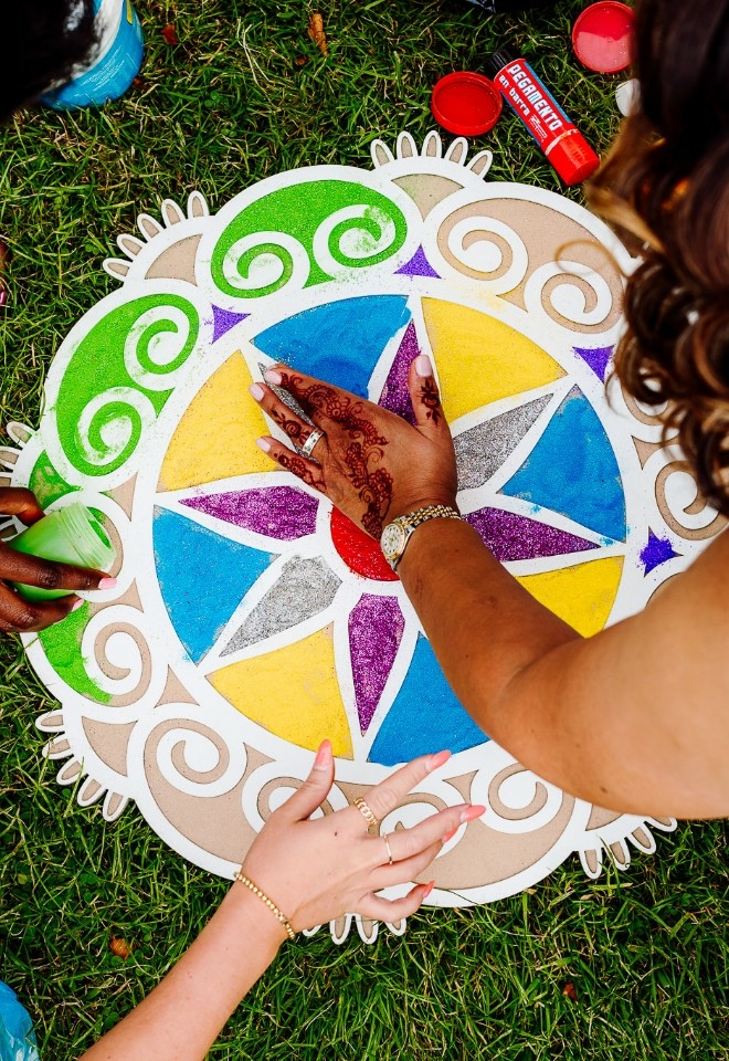 Rangoli decoration 