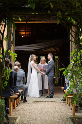 Kat and Andy - An Autumn Outdoor Wedding in Oxfordshire Barn gallery image