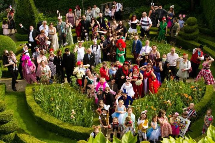 James and Michelle - Alice in Wonderland Wedding in Wiltshire gallery image