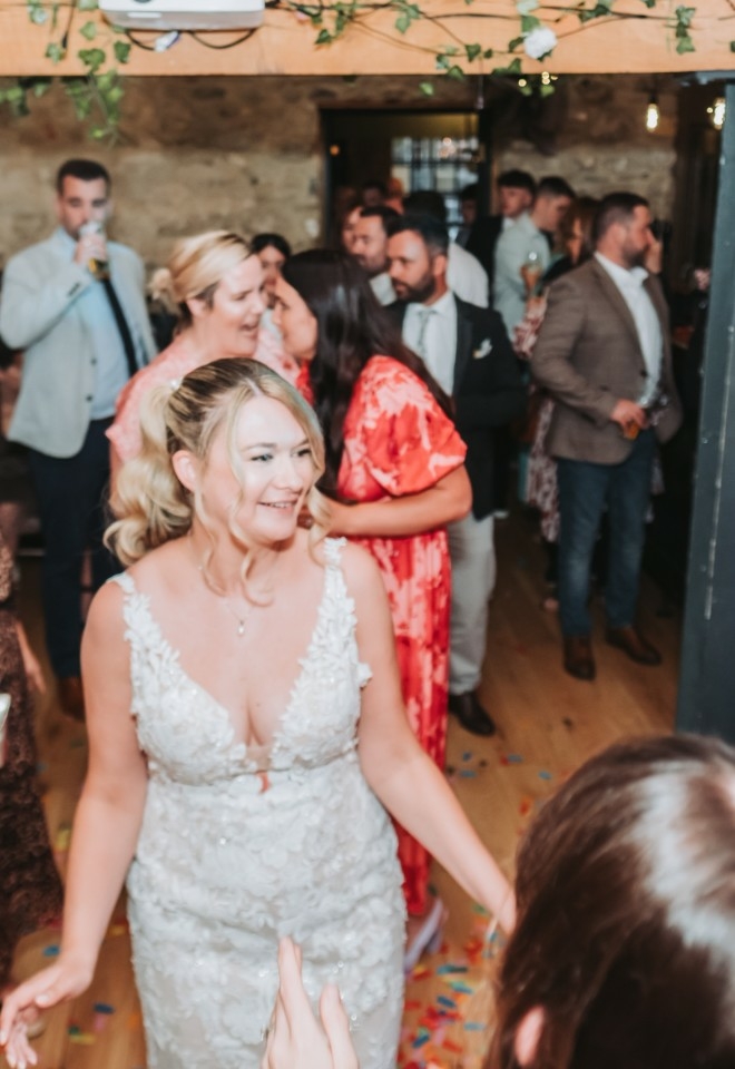Rosie dancing at her wedding