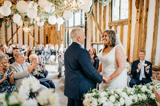 Wedding ceremony at High House weddings