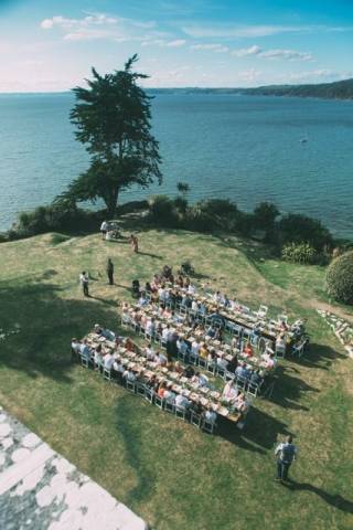 Cliffside wedding ceeremony
