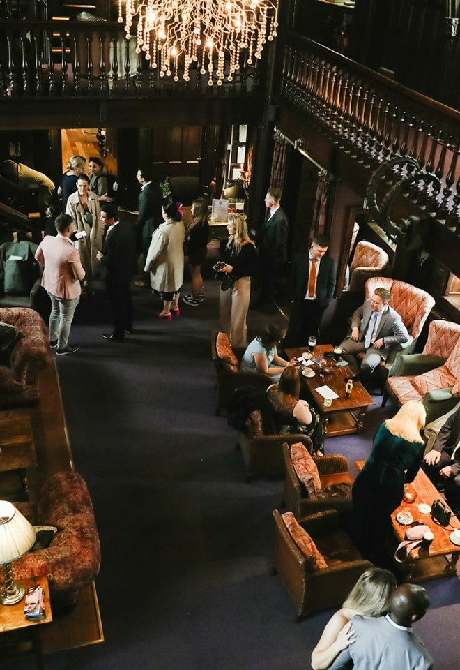 Guests at Mitton Hall wedding