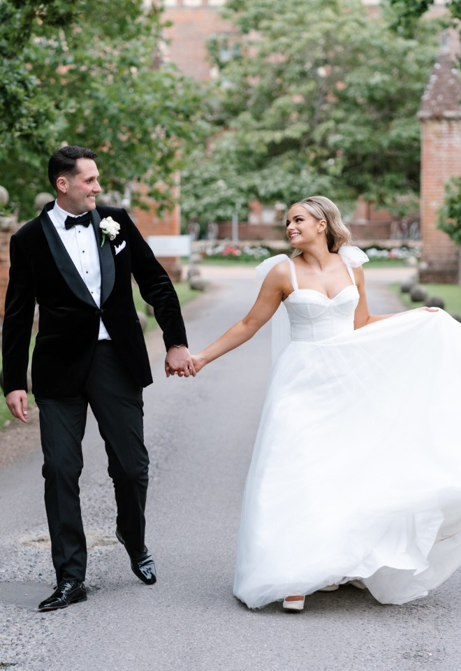 Walking through the venue gates