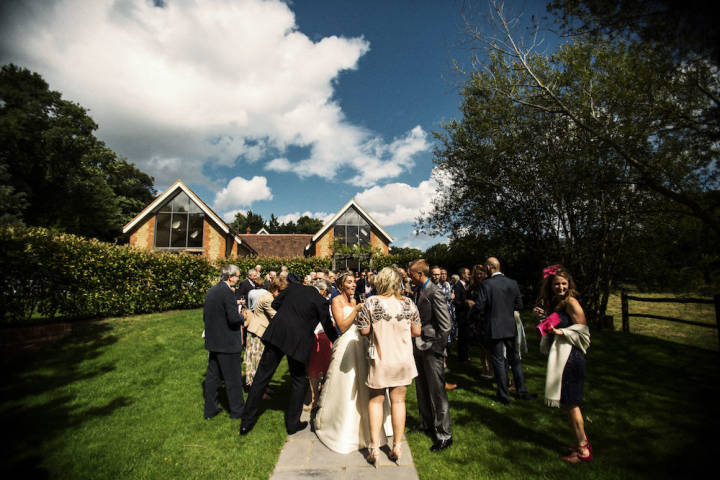 Alex and Chris - Navy and Pink Barn Wedding in Surrey gallery image