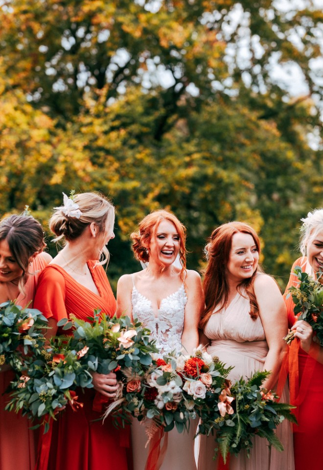 Bridal party group photograph