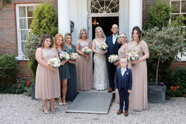 Rosie and Matthew - A Romantic Rose Gold Hotel Wedding in Essex gallery image