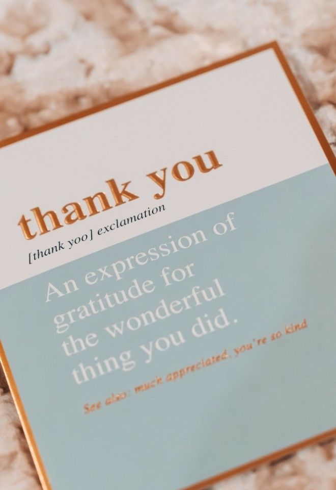 Sophie and Nathan Thank You Card