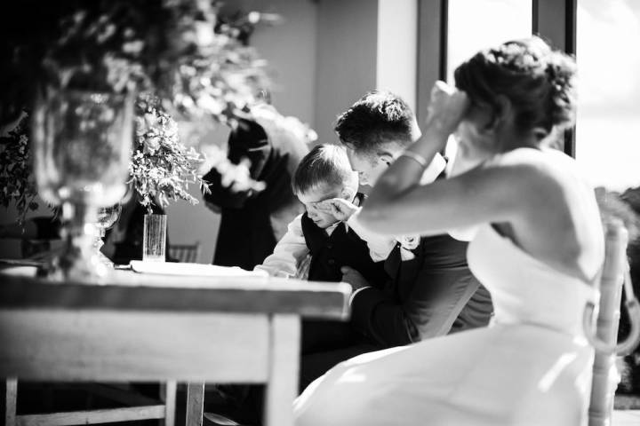 Alex and Chris - Navy and Pink Barn Wedding in Surrey gallery image