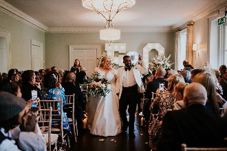 real weddings morden hall aisle