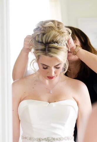 high updo bridal hairstyle essex wedding hair essex fennes weddings