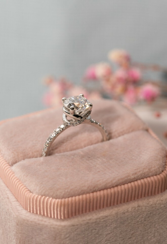 1.50ct Lab-Grown Diamond, Platinum by ethica diamonds cornwall