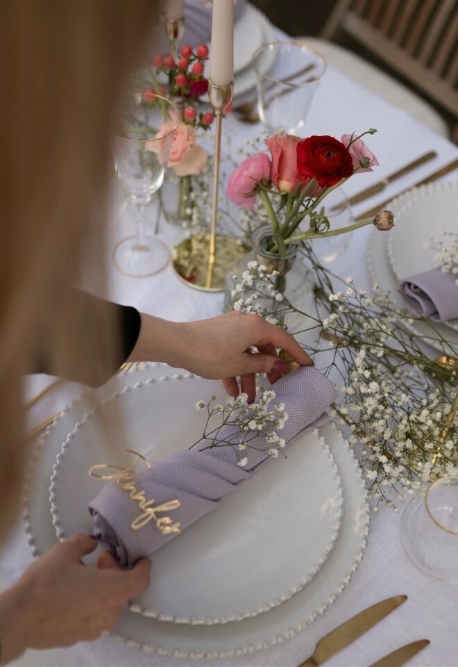 Old Parsonage Hotel tablescape 2