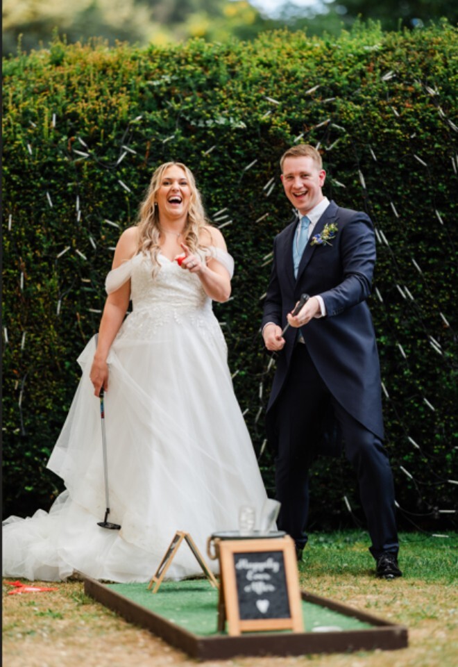 Lawn Games in our outdoor area at Box Hill Burford Bridge