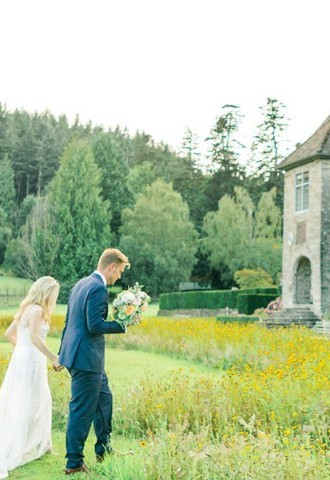 A stroll in the grounds of Llangoed Hall after your wedding
