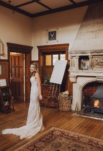 Berwick Lodge Foyer Wedding Day Bride