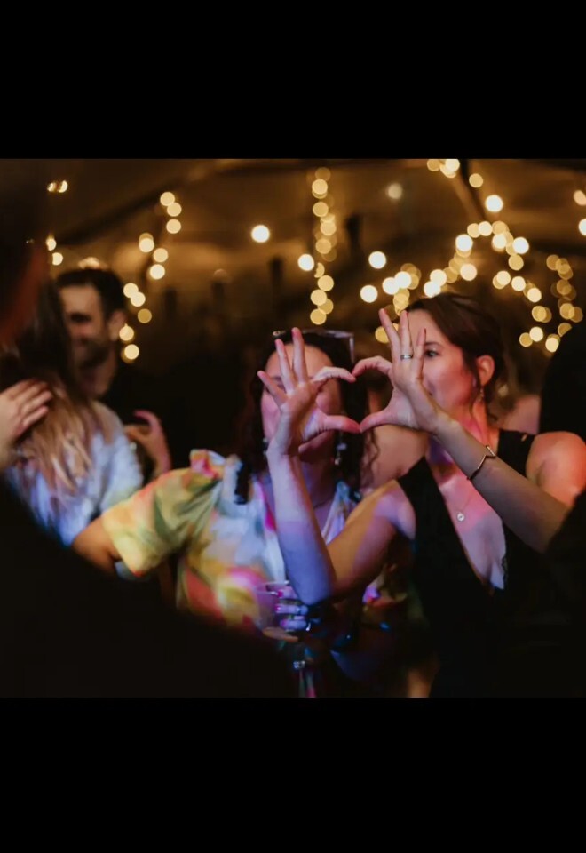 Love is in the air - Night time wedding!