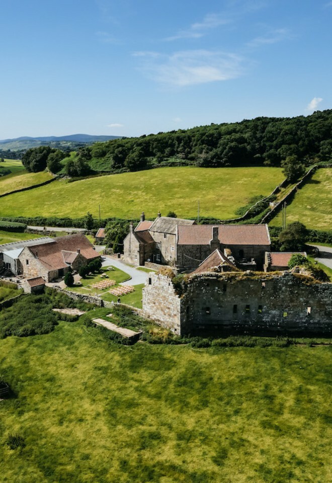 Drone shot of the venue
