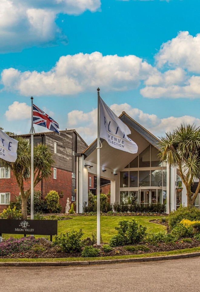 Exterior of Meon Valley Hotel