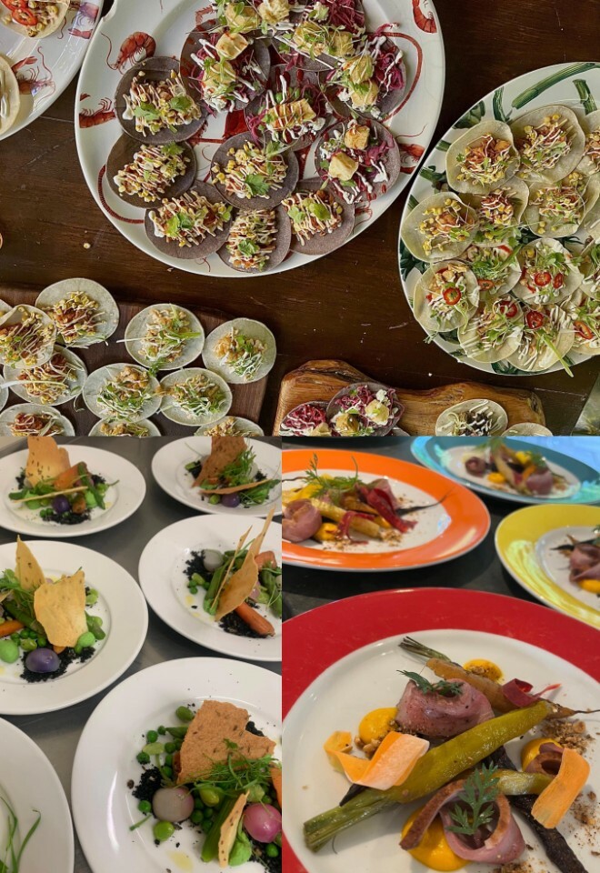 wedding catering from peach and pudding catering oxfordshire