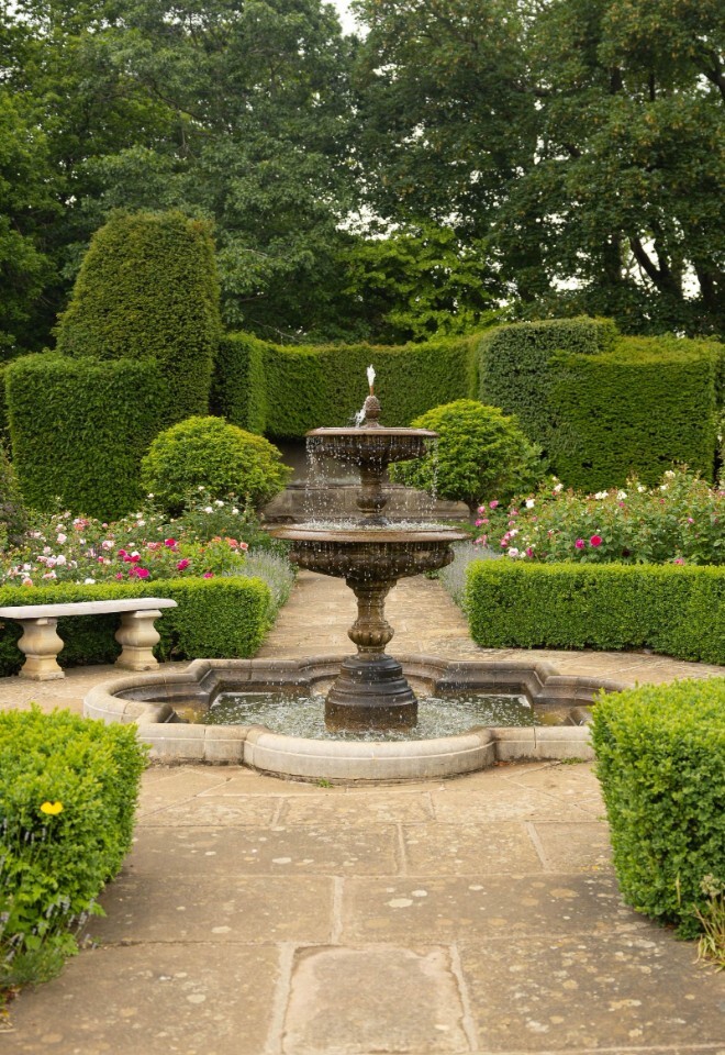 Rose Garden at Belvoir Castle 
