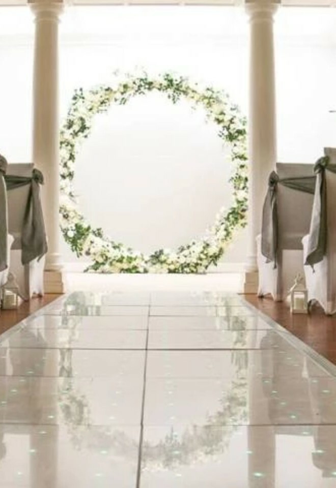 Ceremony set up at Normanton Park in Rutland