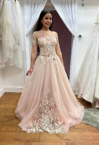 Blush wedding dress About You Bridal Wantage Oxfordshire