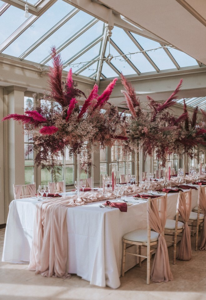 Wedding Breakfast in the Conservatory at Stubton Hall