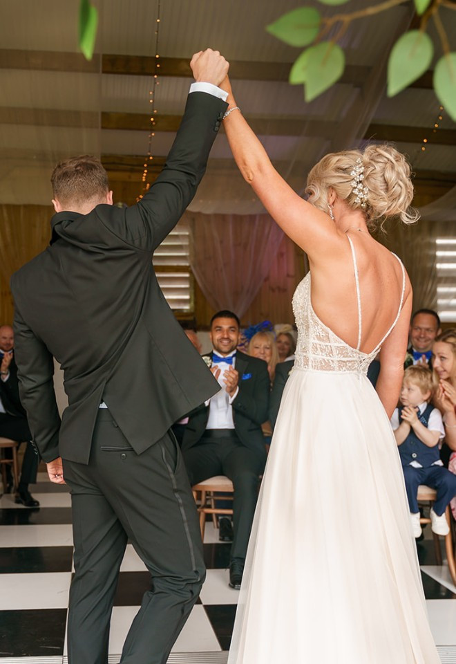 Bride and groom dancefloor