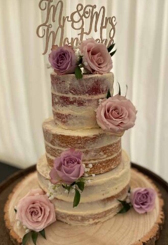 Semi Naked Wedding cake