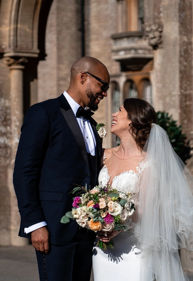 outdoor wedding, flowers, grittleton house