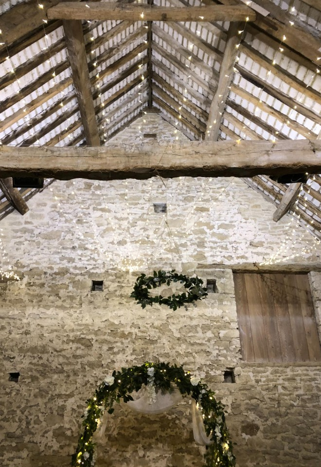 Floral wedding arch and hoop